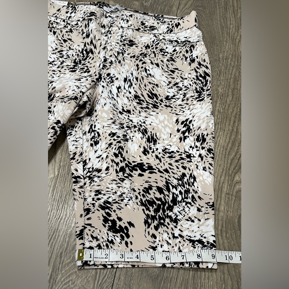 โจ (NWT) Nine West Heidi Skimmer Pants โ Beige & Black, Size 16โจ - Picture 11 of 11